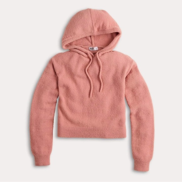 Hot! NWT SO Eyelash Plush Yarn Hoodie XL - Picture 2 of 3